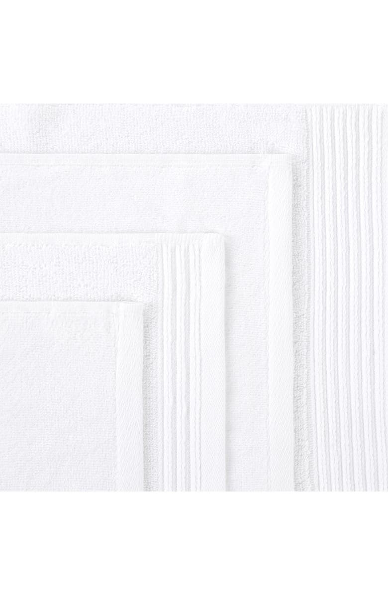 Superior Marble 10-Piece Quick-Drying Cotton Towel Set, Alternate, color, White