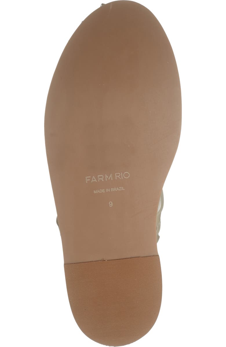 FARM Rio Fisherman Jelly Wedge Sandal, Alternate, color, Ivory