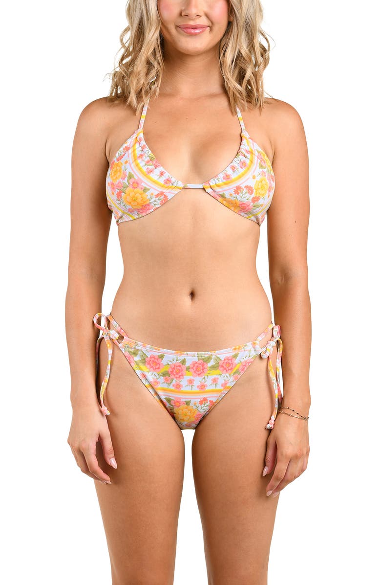 Citrus Good Day Convertible Bikini Top, Alternate, color, White Multi