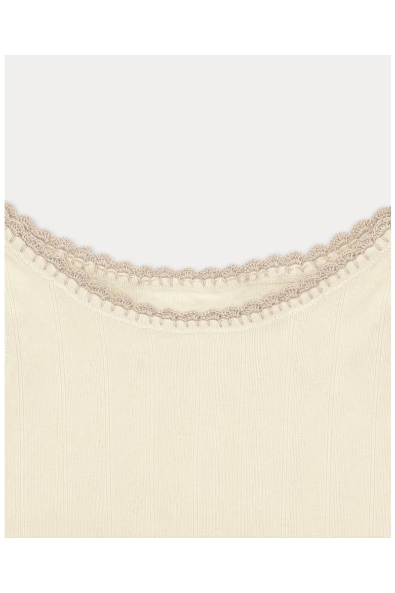 Claire Wide Ribbed Jersey Tank Top, Alternate, color, White