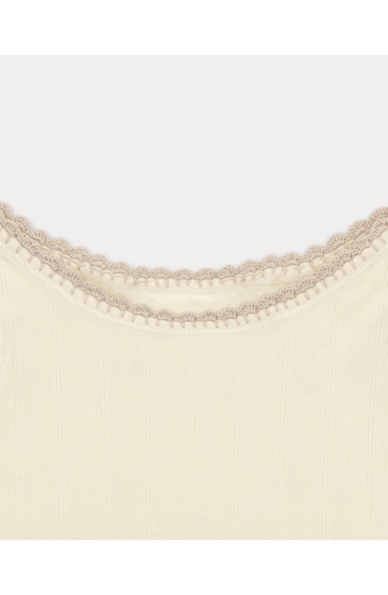 Fortela Claire Wide Ribbed Jersey Tank Top, Alternate, color, White