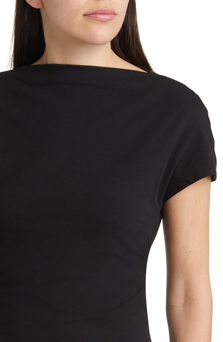 & Other Stories Ruched Cotton Dress, Alternate, color,