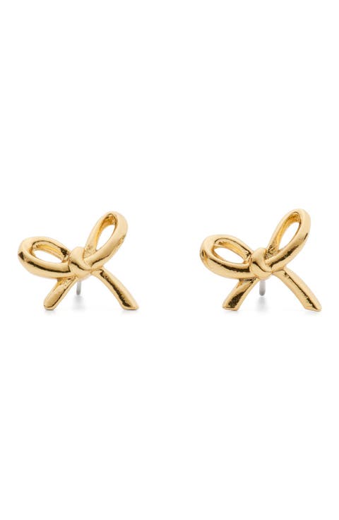 mini bow stud earrings