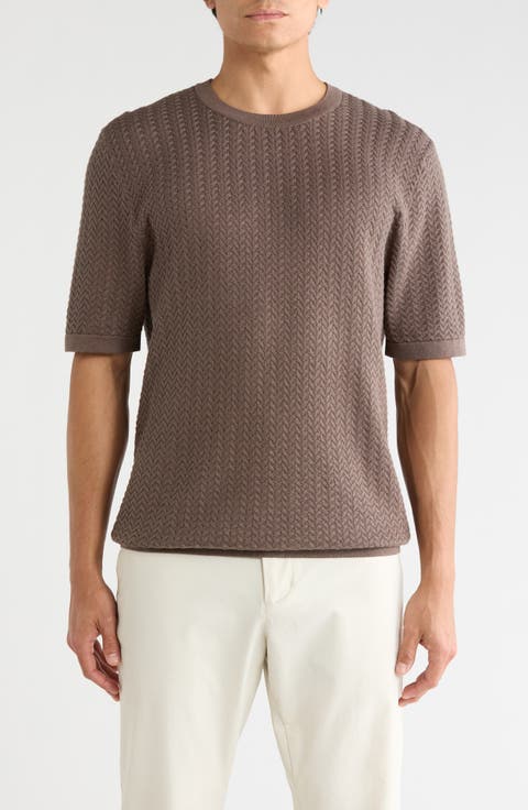 Textured Crewneck T-Shirt