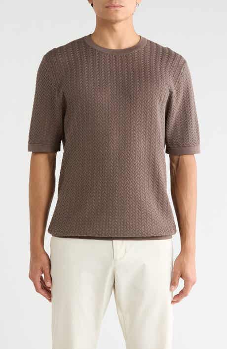 Textured Crewneck T-Shirt