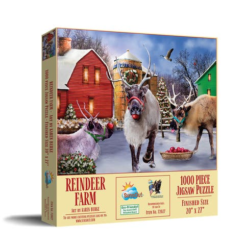 Reindeer Farm 1000 piece Jigsaw Puzzle for Adults
