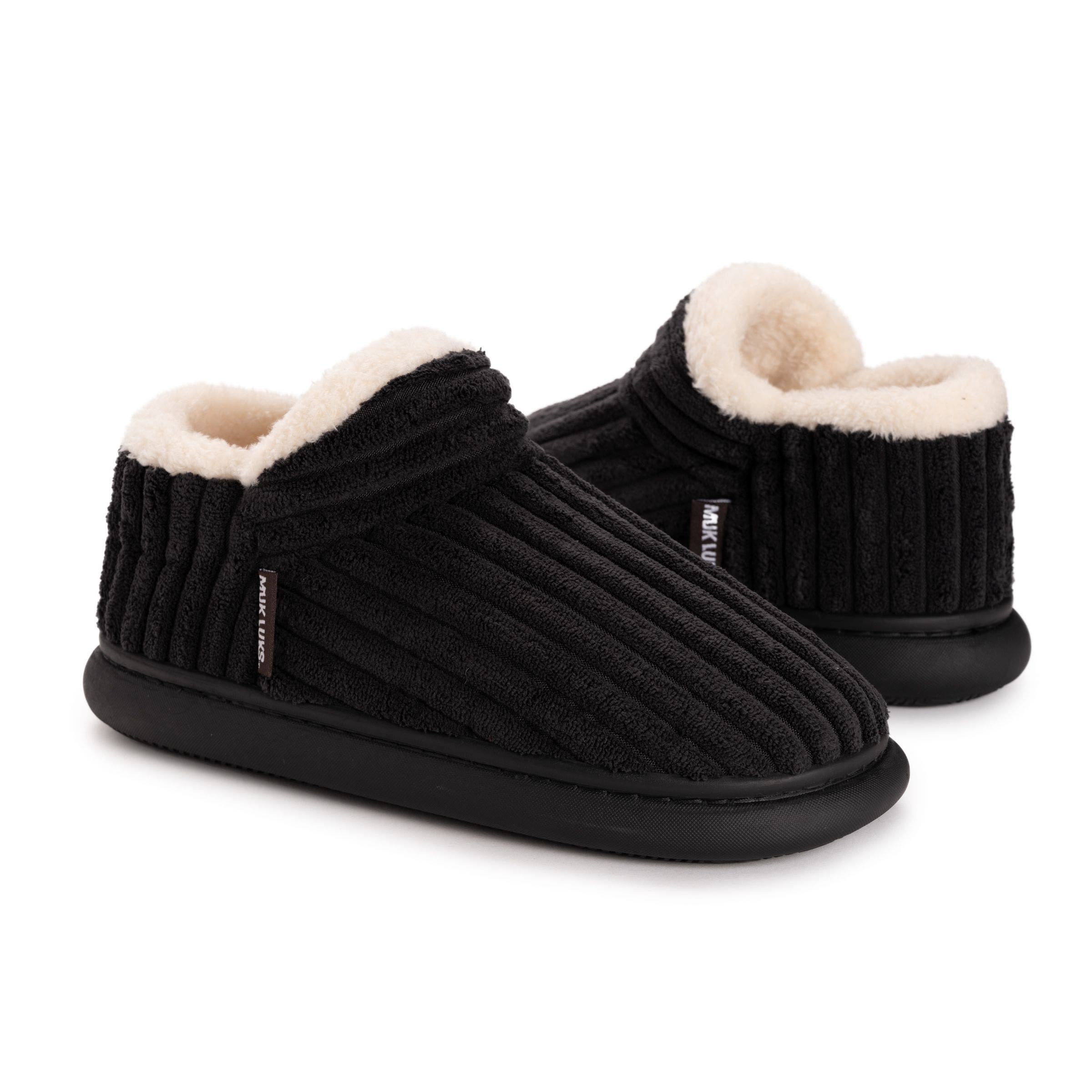 MUK LUKS Aveline Bootie Slipper, Alternate, color, Black