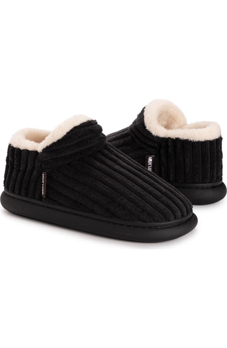 MUK LUKS Aveline Bootie Slipper, Alternate, color, Black