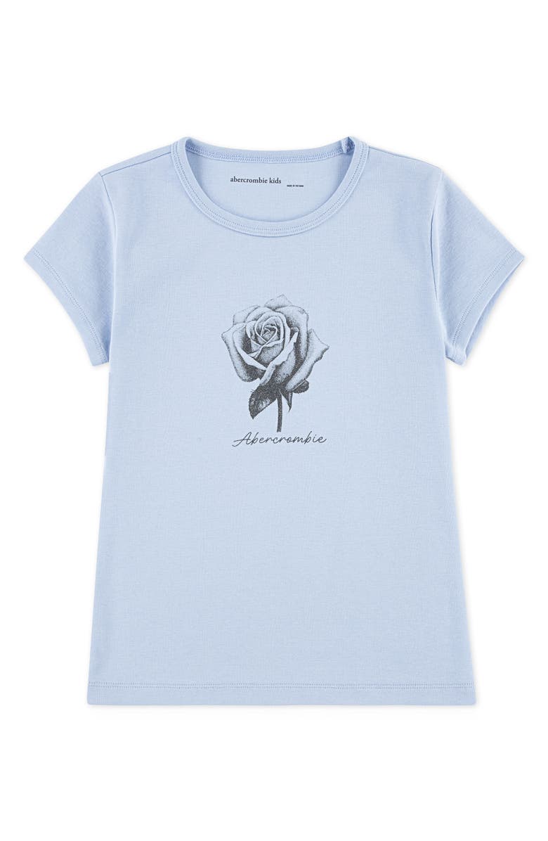 abercrombie kids Kids' Rose Logo Graphic T-Shirt, Main, color, Windsurfer