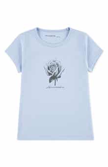 abercrombie kids Kids' Rose Logo Graphic T-Shirt