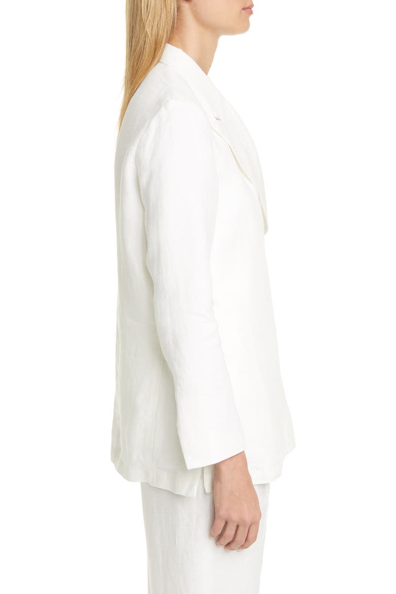Viv Linen Blazer, Alternate, color, WHITE ASPARAGUS