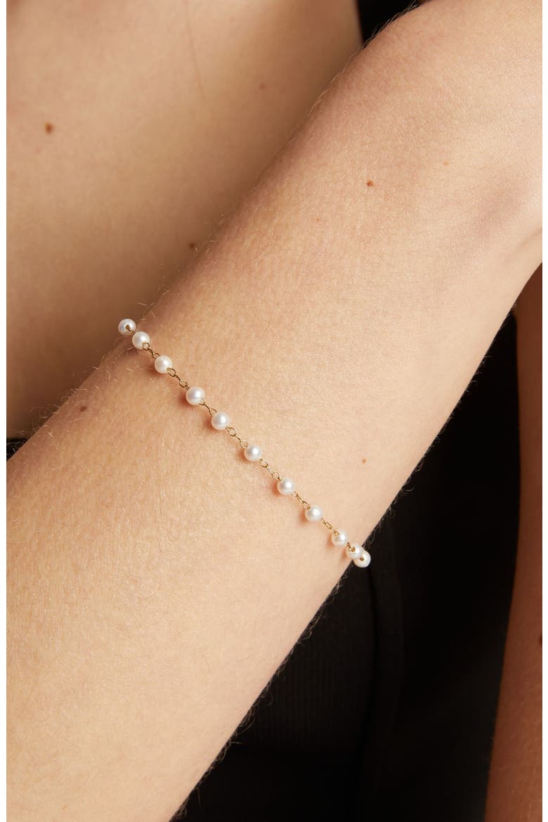 Pearl Vine Bracelet, Alternate, color, Gold Plated Stainless Steel
