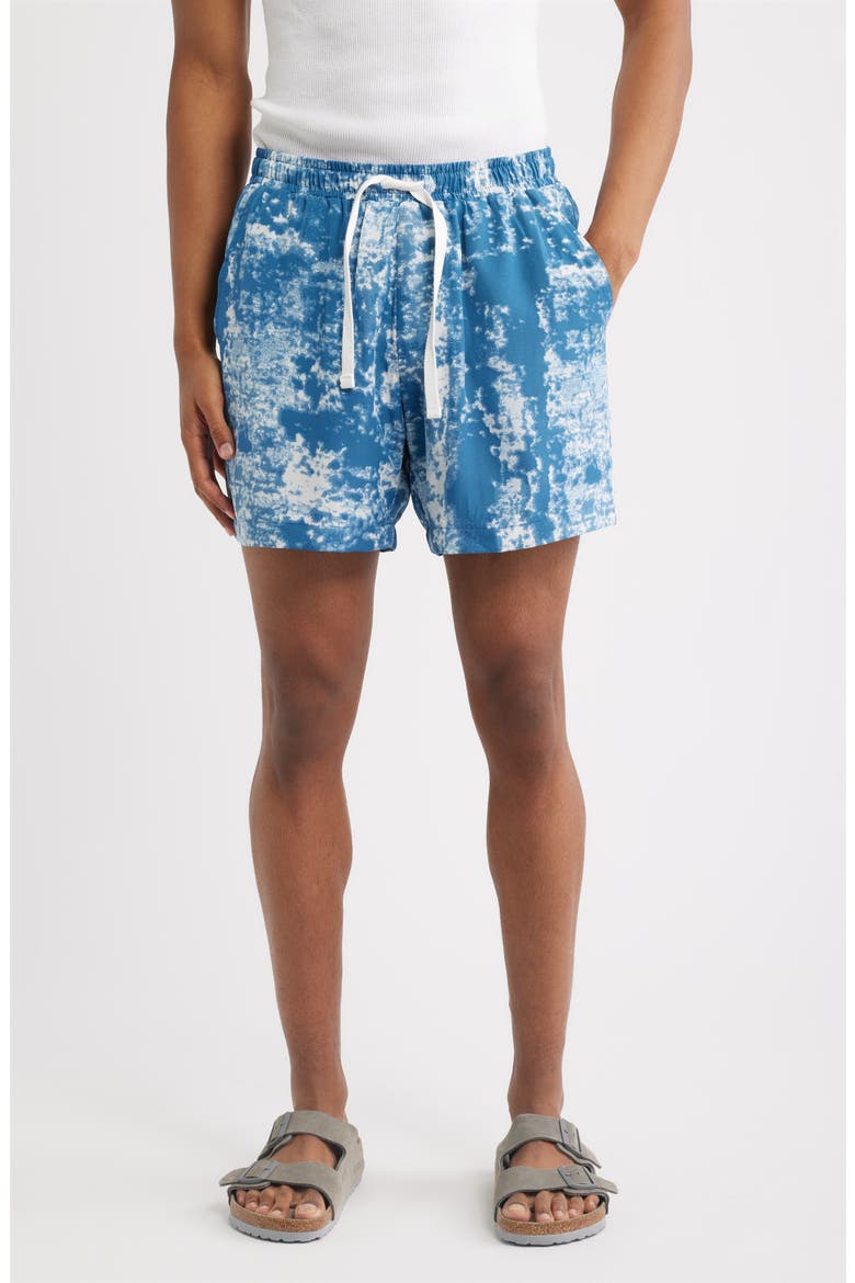 Jason Elastic Waist Shorts, Main, color, BLUE