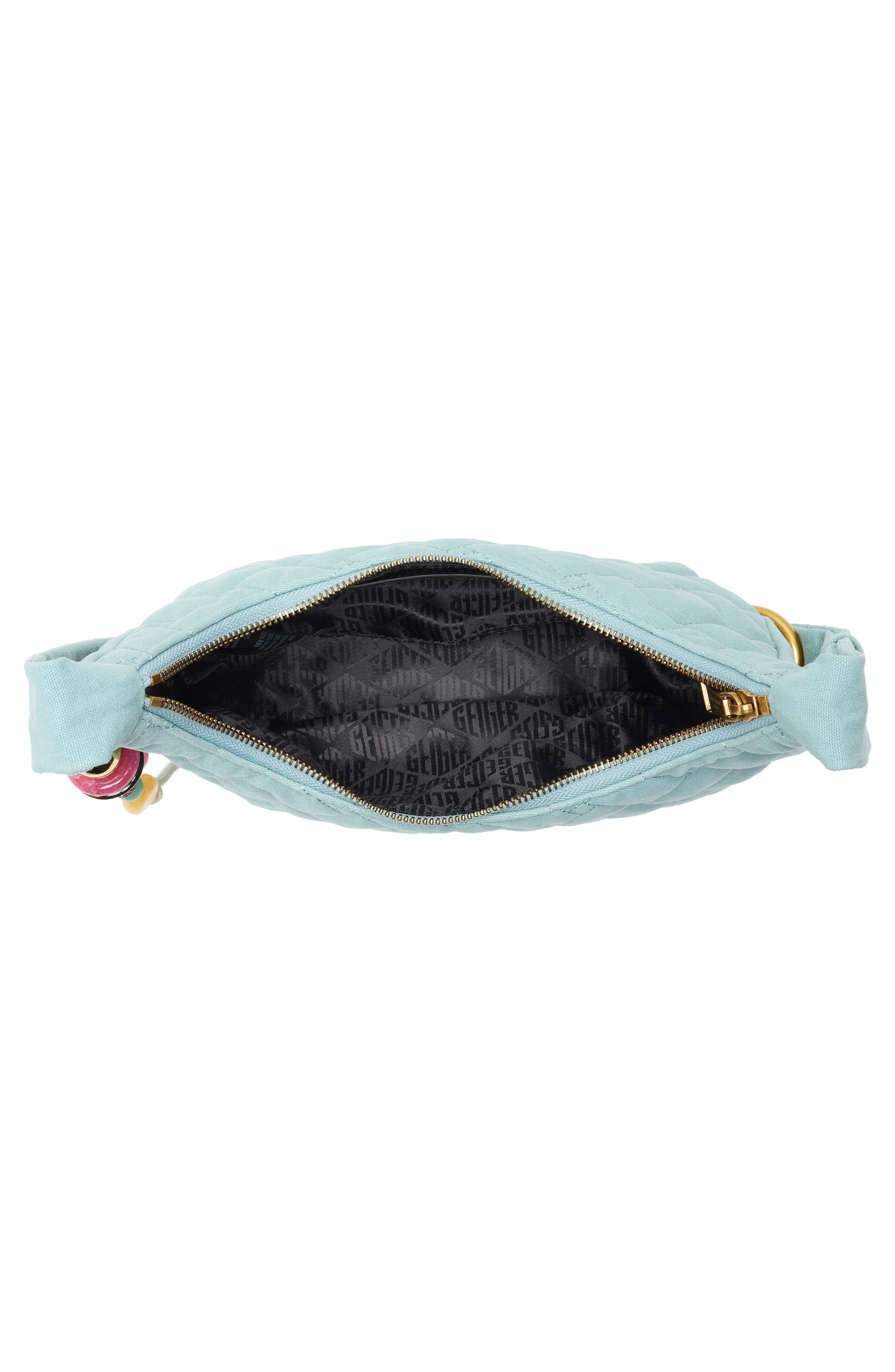 KG Kurt Geiger Angel Quilted Hobo Shoulder Bag, Alternate, color, Light/ Pastel Blue