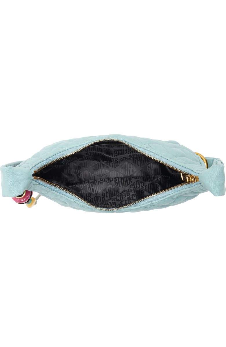 KG Kurt Geiger Angel Quilted Hobo Shoulder Bag, Alternate, color, Light/ Pastel Blue