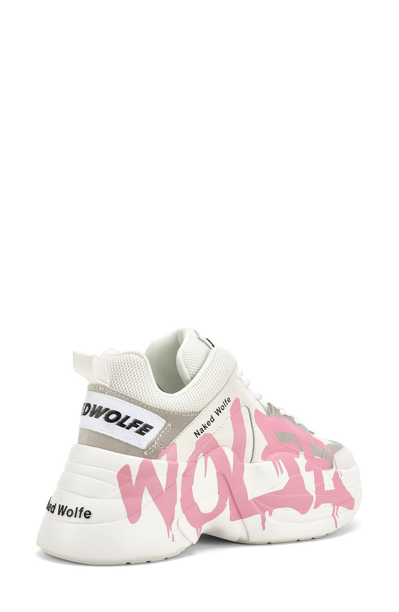Naked Wolfe Track Logo Chunky Platform Sneaker, Alternate, color, 