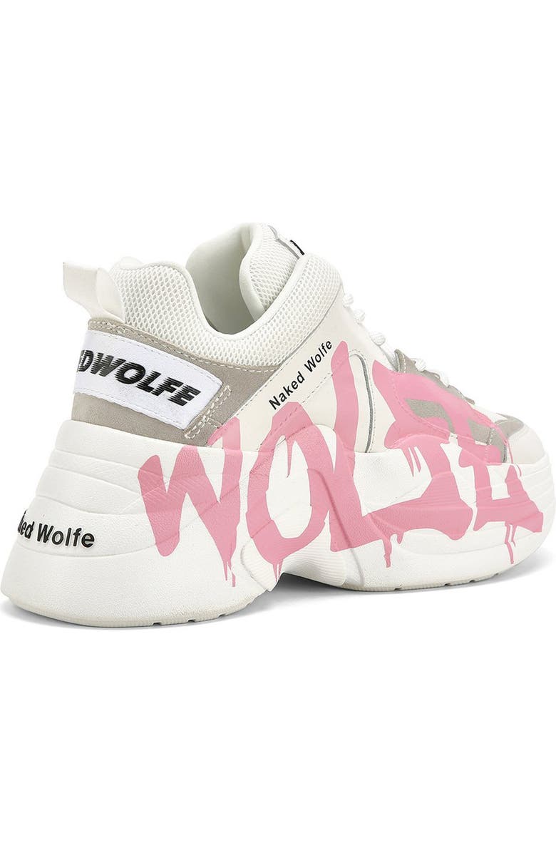 Naked Wolfe Track Logo Chunky Platform Sneaker, Alternate, color,
