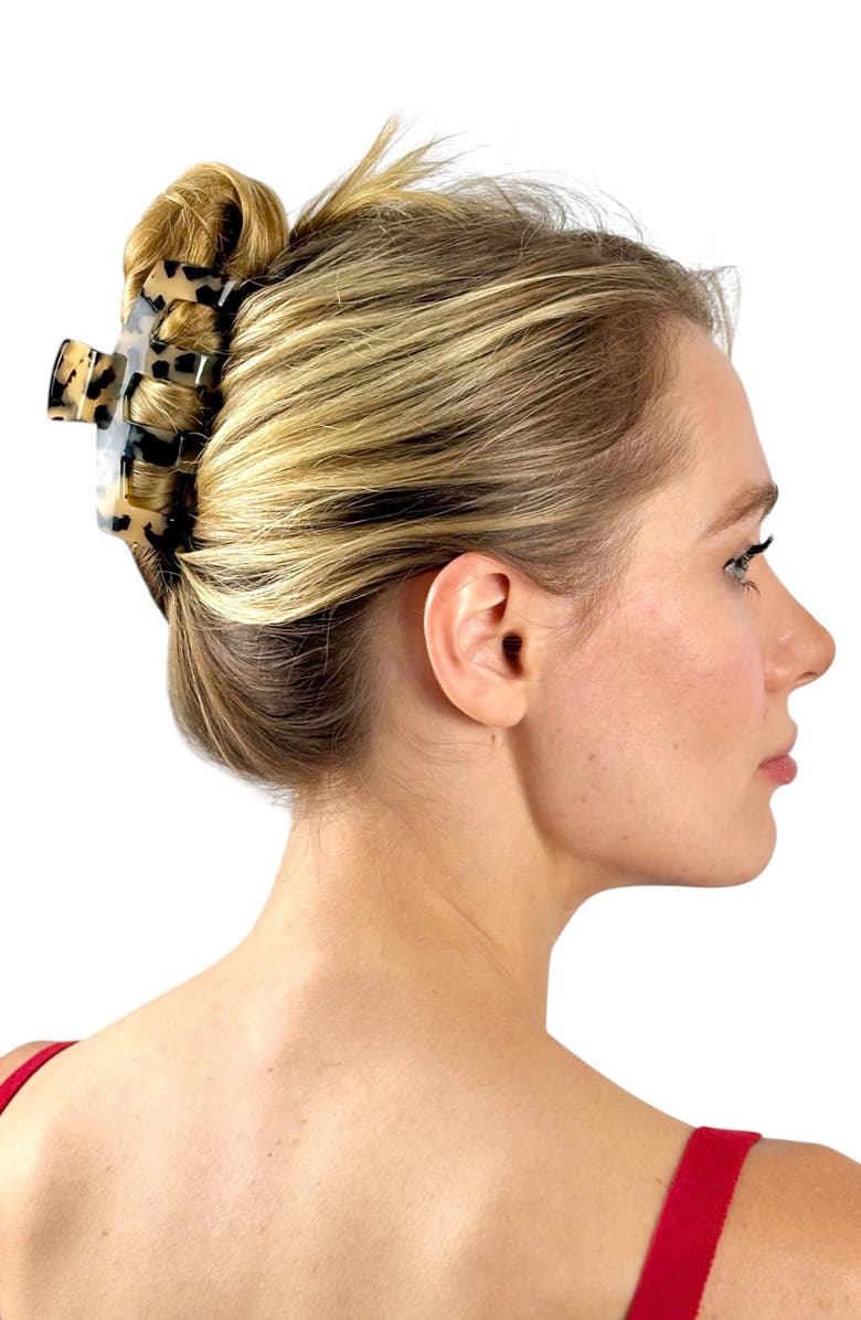 Ficcare Mae Jaw Clip, Alternate, color, Yellow Tokyo