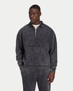 HERA Faded Long Sleeve  1/4 Zip Sweatshirt