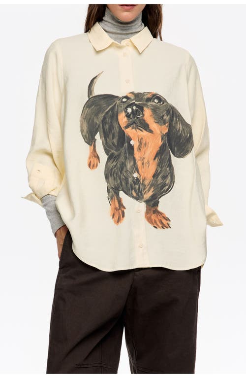 Bimba Y Lola Straight Dogs Shirt In Neutral