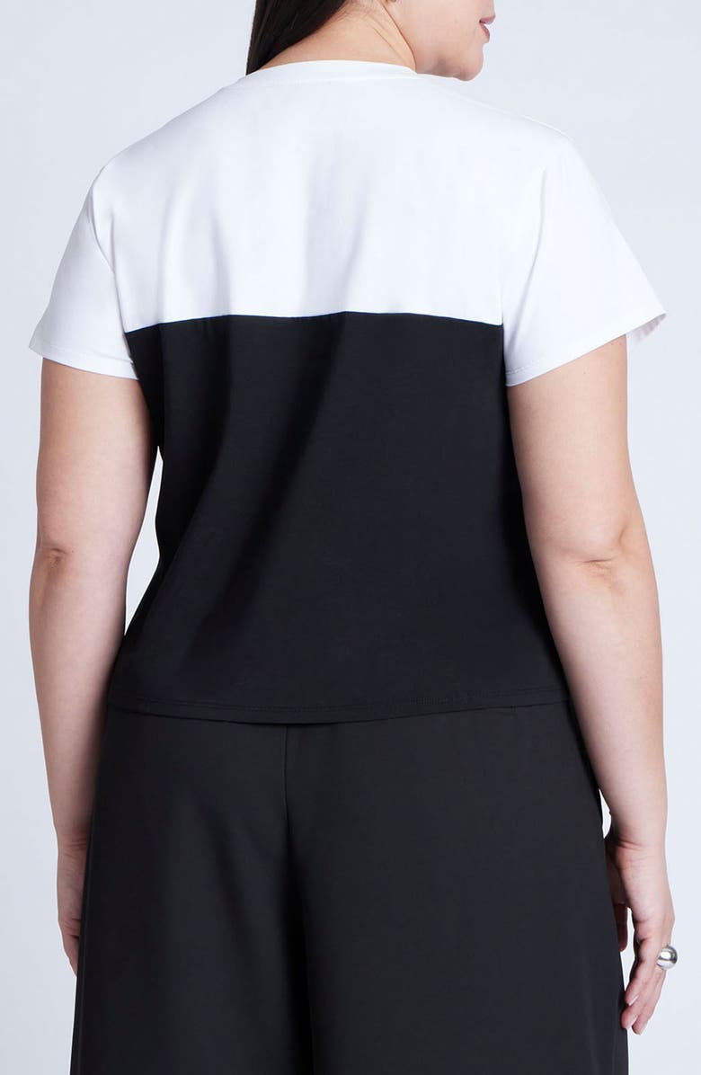 ELOQUII Sweetheart Short Sleeve T-Shirt, Alternate, color, 