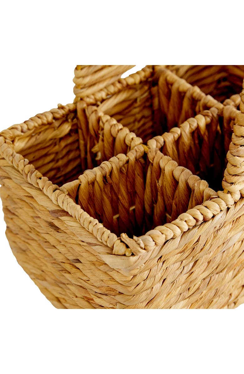 GINGER BIRCH STUDIO Brown Dried Plant Material Coastal Storage Basket, Alternate, color,