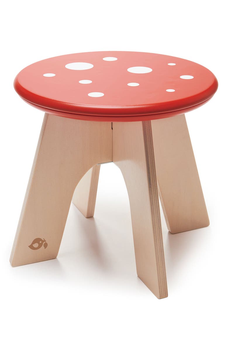Tender Leaf Toys Toadstool Stool, Main, color, Multi