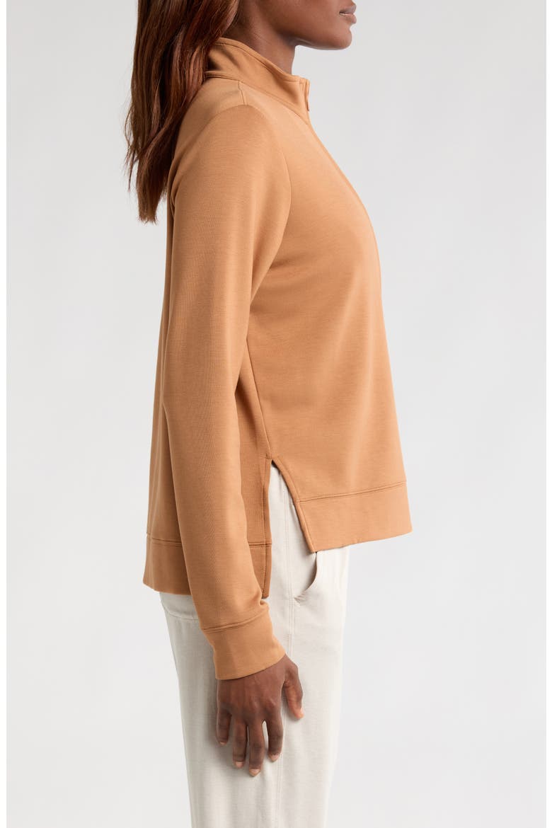 Shadow Mirage Half Zip Pullover, Alternate, color, BRONZE