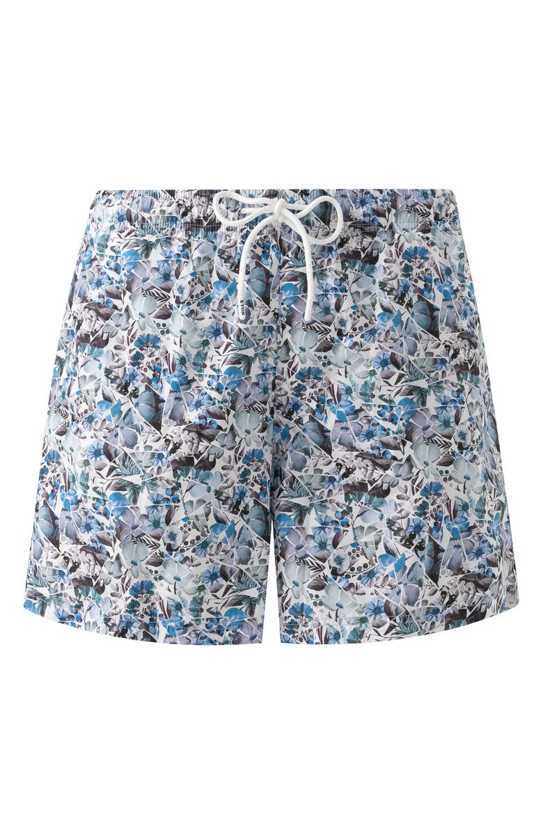 Eton Print Swim Trunks, Alternate, color, Blue Multi