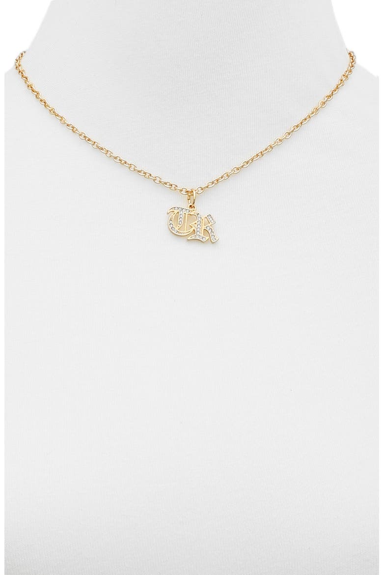 Interchangeable Charm Necklace Set, Alternate, color, GOLD TONE