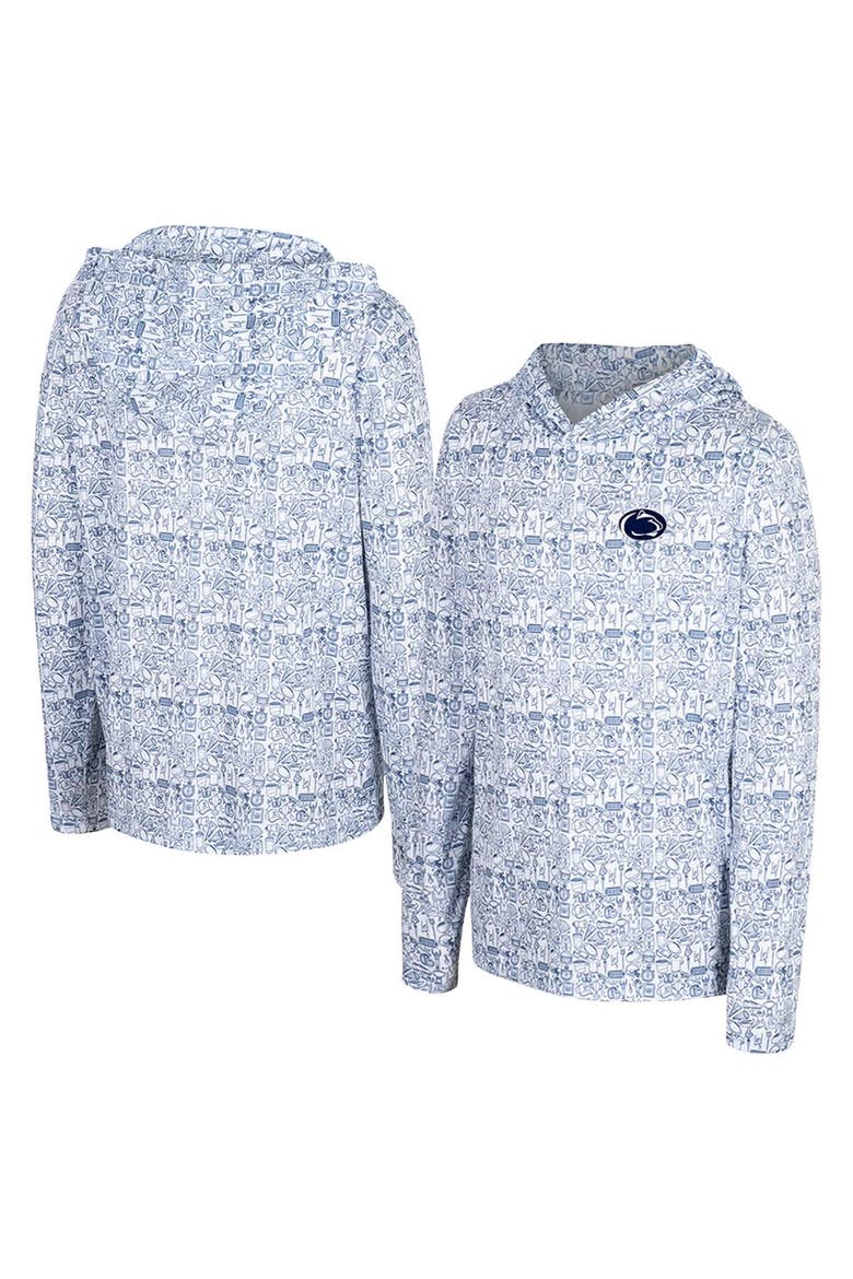 Youth Colosseum Navy Penn State Nittany Lions All-Over Print Hoodie, Main, color, Navy