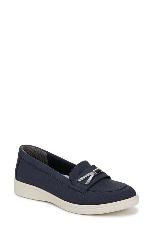 Bzees All Aboard Boat Shoe In Navy Fabric