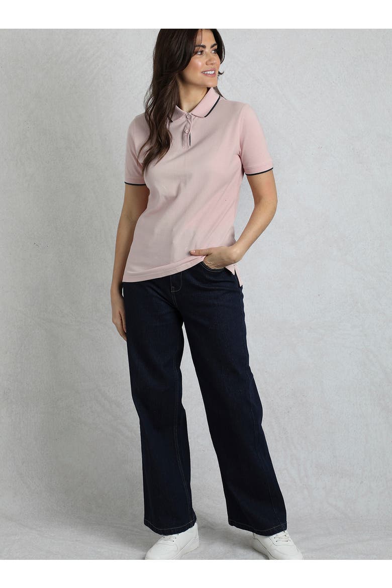 Pammie Pique Polo Shirt, Alternate, color, Pink