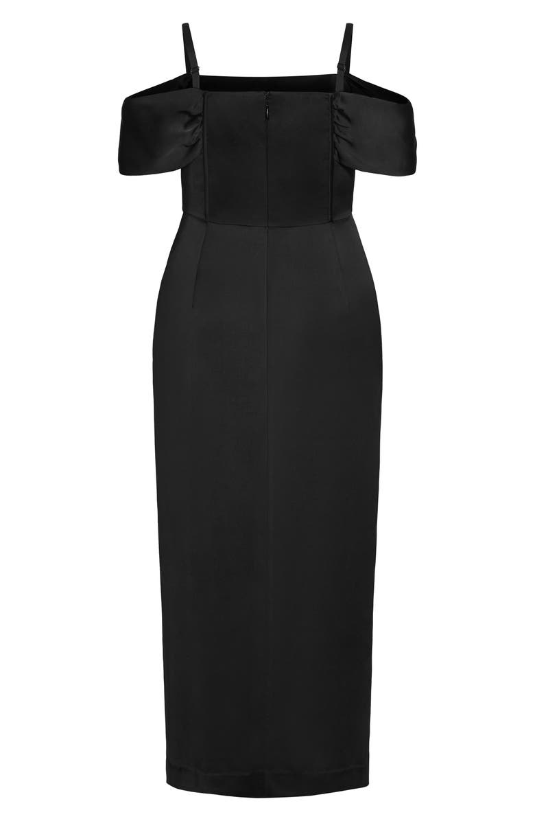 City Chic Forbidden Love Off the Shoulder Dress, Alternate, color,