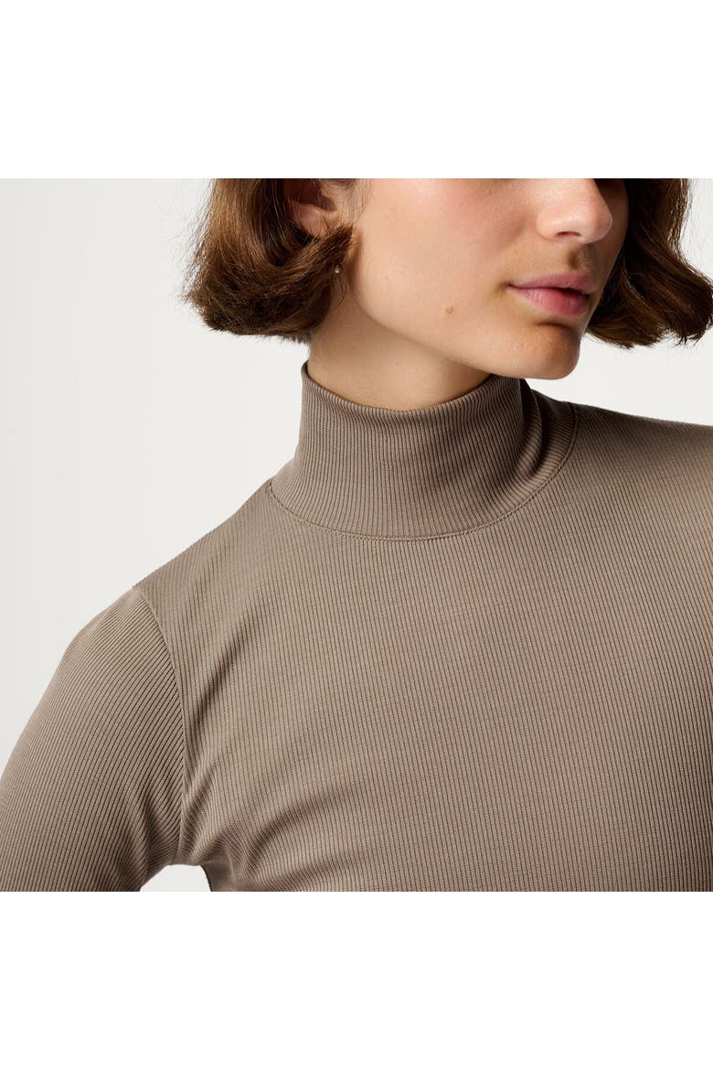 Ribbed Merino Turtleneck 02 - Women's, Alternate, color, Morel