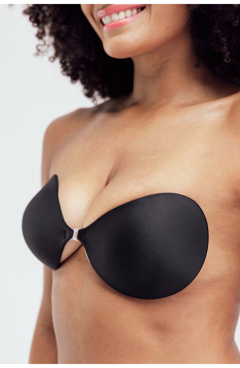 NOOD Push-Up Luxe Adhesive Bra, Alternate, color, Black