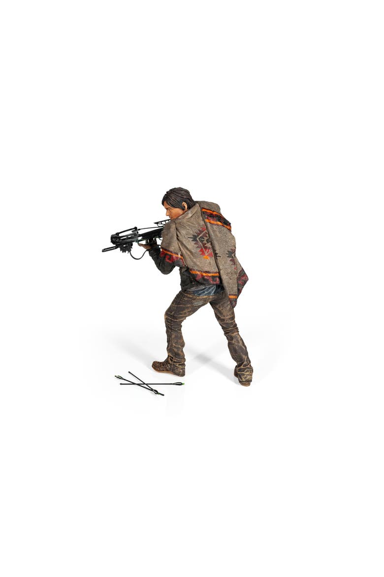 The Walking Dead Daryl Dixon Deluxe Poseable Figure | Measures 10 Inches Tall, Alternate, color, Brown