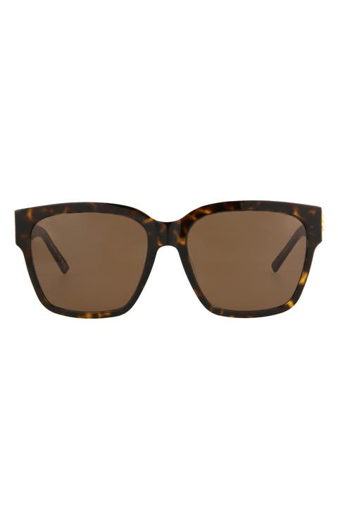 56mm Square Sunglasses