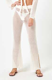 LSPACE Los Cabos Open Stitch Cover-Up Sweater Pants