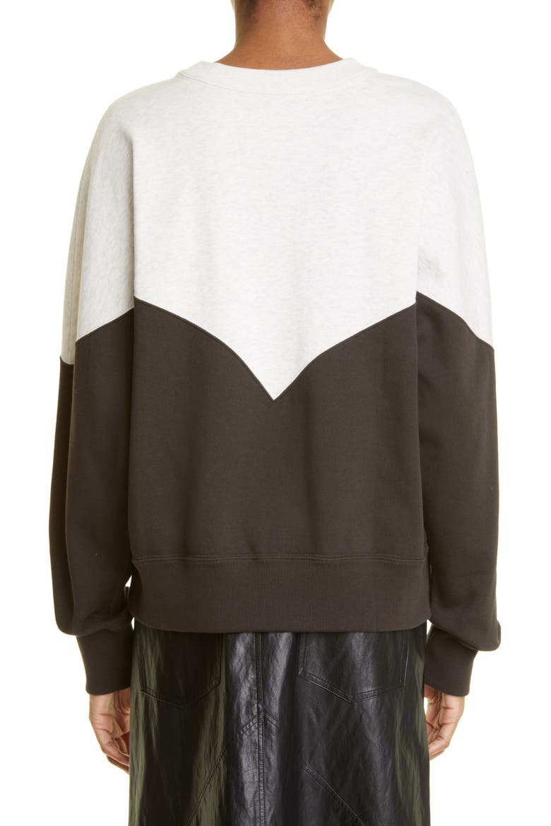 Houston Colorblock Cotton Blend Logo Sweatshirt, Alternate, color, FADED BLACK