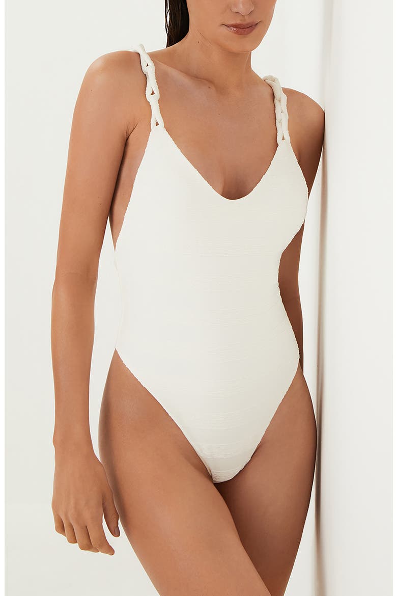 Leanne One-Piece Swimsuit, Main, color, WHITE