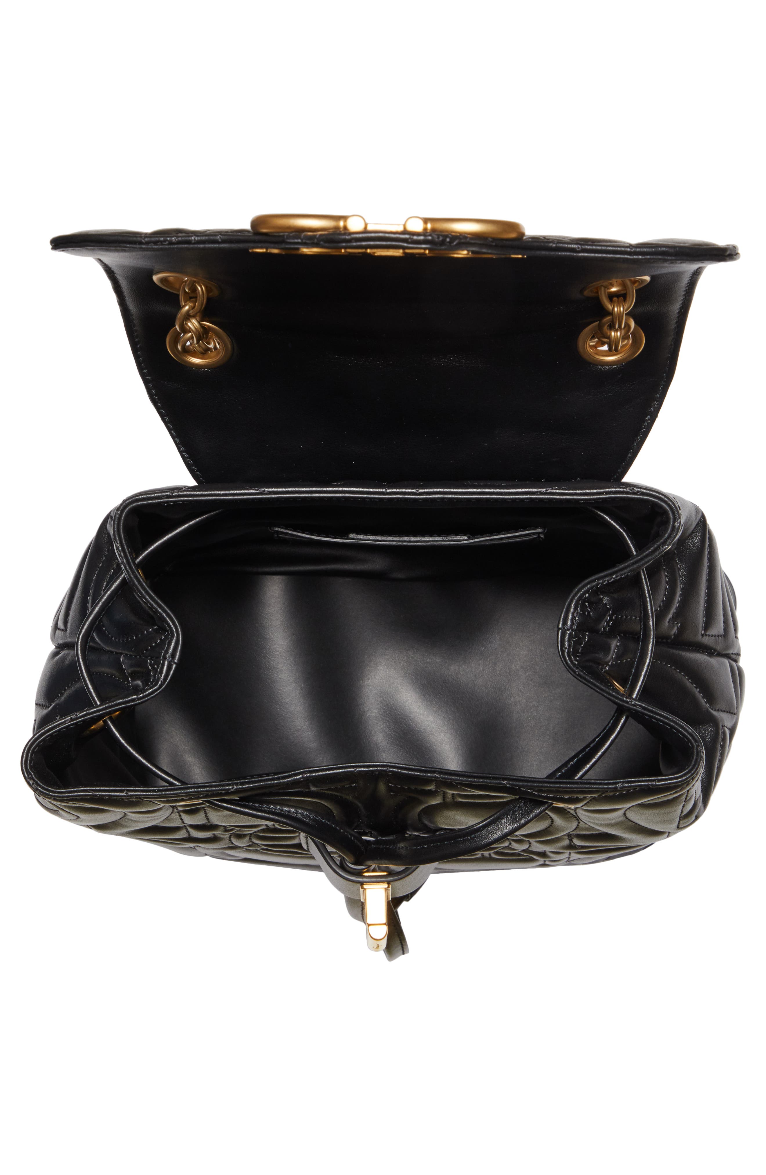 FERRAGAMO Salvatore Ferragamo Quilted Gancio Leather Backpack, Alternate, color, 