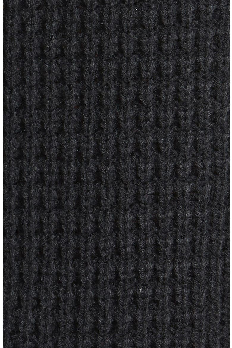 Shaker Stitch Open Cardigan, Alternate, color, BLACK
