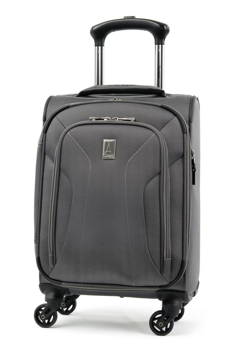 Pilot Air™ Elite 17" Expandable Compact Boarding Bag Spinner Luggage, Main, color, ALLOY