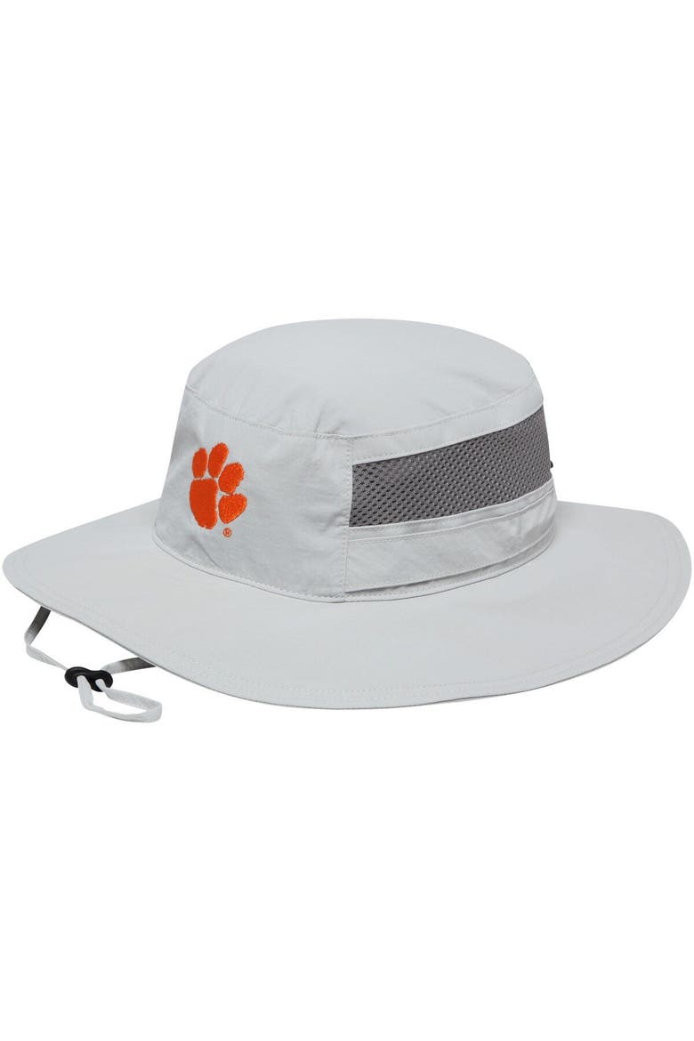 Men's Columbia Gray Clemson Tigers Bora Bora Booney II Bucket Hat, Main, color, GRAY