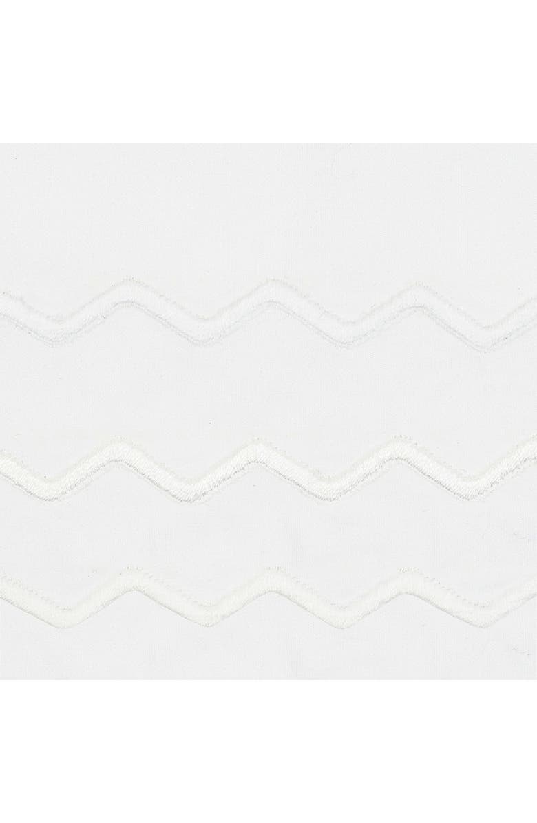 Matouk Axel Embroidered Boudoir Pillow Sham, Alternate, color, White