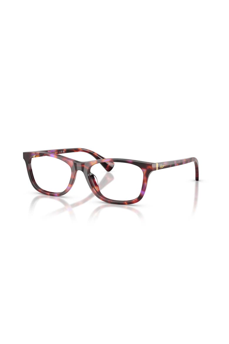 55mm Rectangle optical glasses, Main, color, Violet