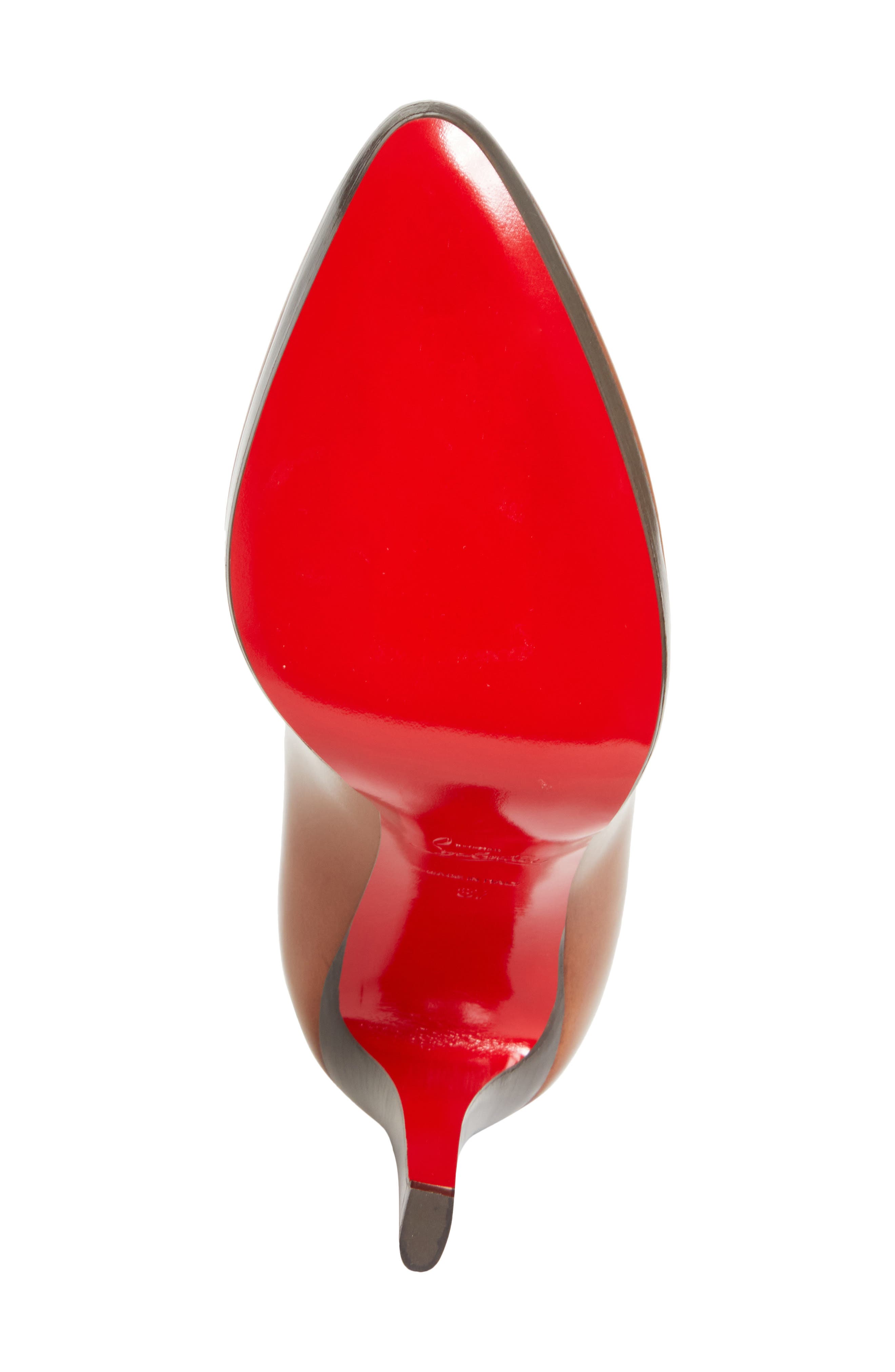 Christian Louboutin Fannylove Alta Pump, Alternate, color, Dark Carmine/ Brown