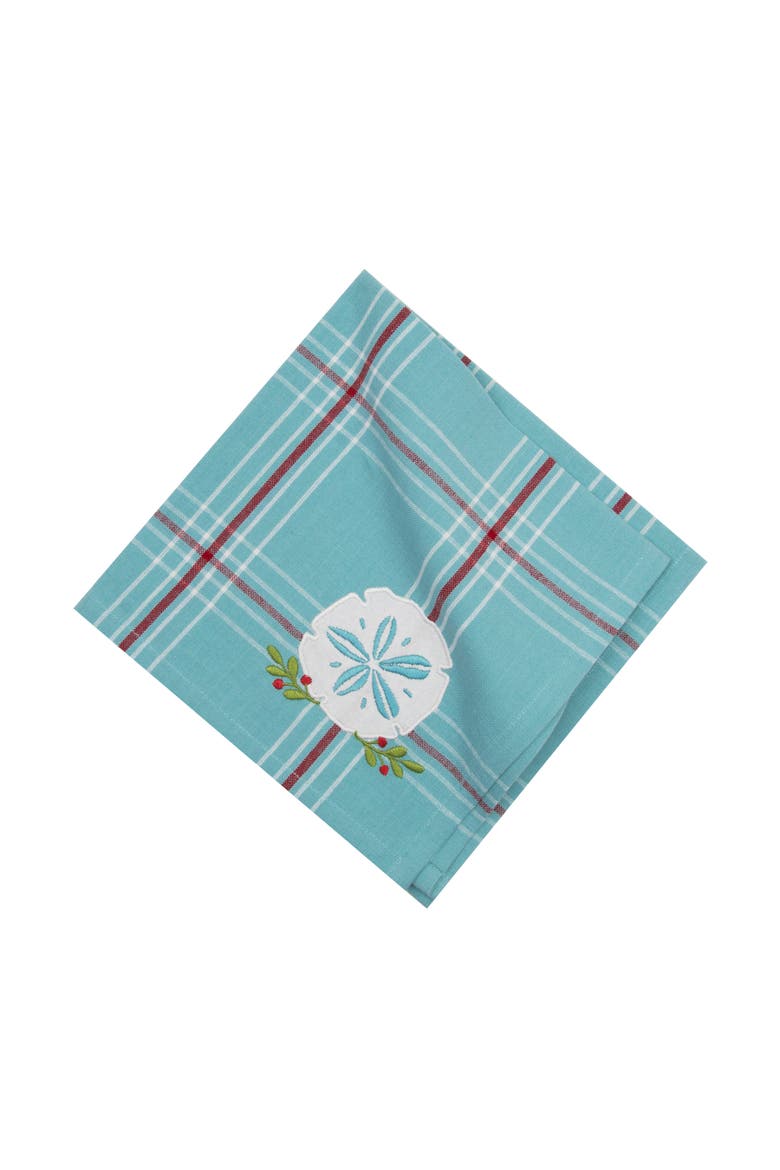 A Coastal Holiday Napkins, Set of 6, Alternate, color, Red