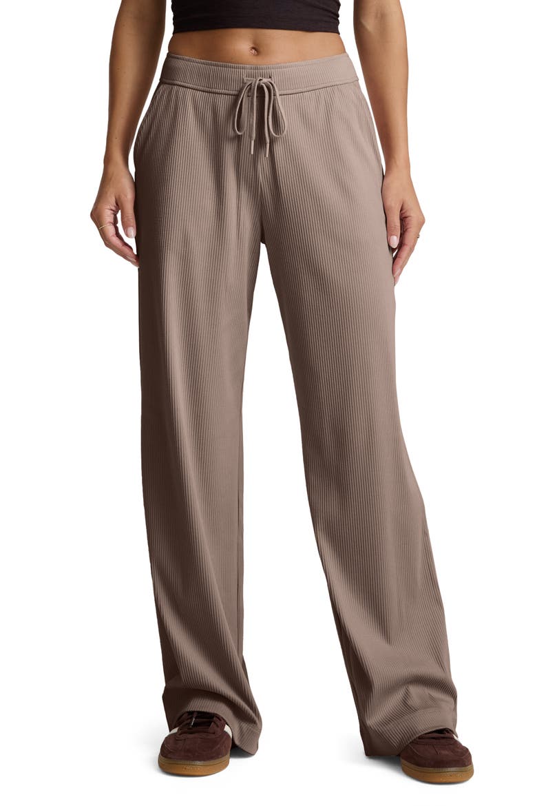 Breathe Easy Corduroy Drawstring Waist Pants, Main, color, CAPPUCCINO